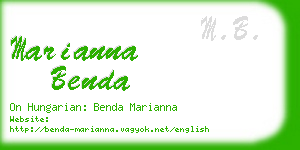 marianna benda business card